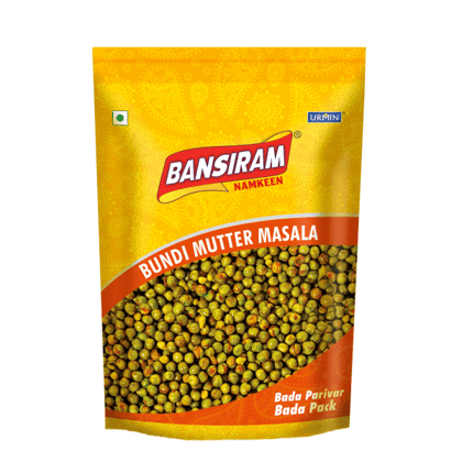 BANSIRAM BUNDI MATAR MASALA STANDEE PACK 400 GM (NAMKEEN)