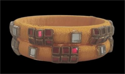 165Traditional Silk Thread Bangle Set for Women