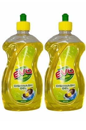 Evocare Liquid Dishwash 1L|Pack of 2 x 500 ml | No skin irritation, Tough on Grease - Sparkling Clean and Fresh Dishes Every Time