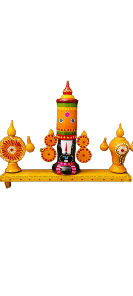 Wooden Balaji Temple Set for Home and Office Decor