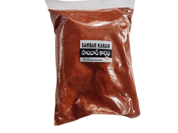 Sambar Karam Powder - Authentic South Indian Spice Blend for Flavorful Sambars