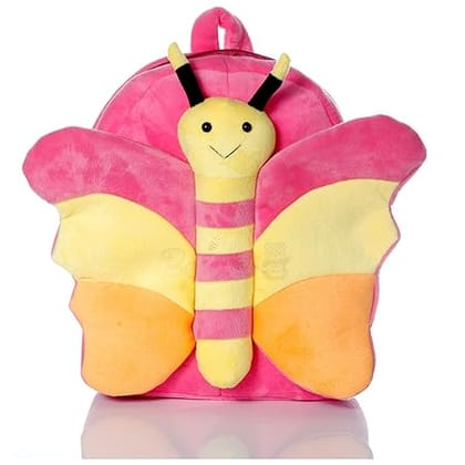 Butterfly Plush Backpack for Toddler Babies Kids 2 to 6 Years Boys and Girls (Pink)