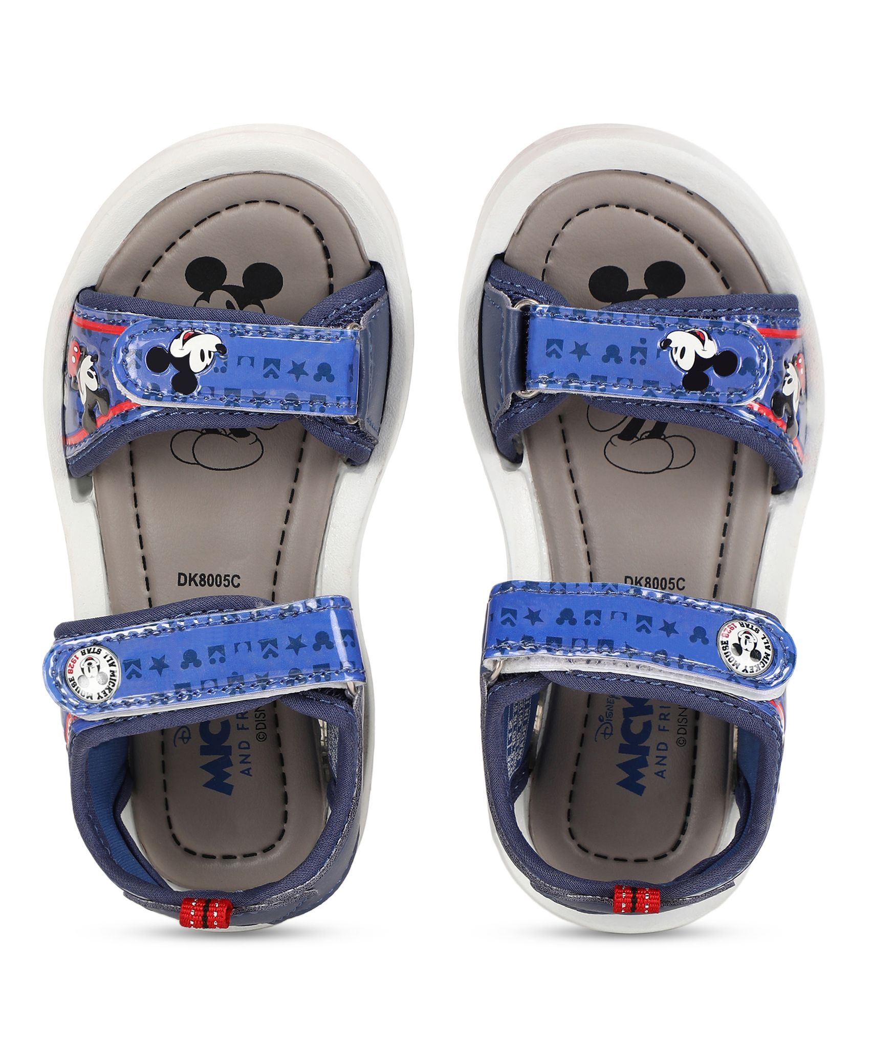 Paragon x Disney Kids' Sandals with Velcro Closure, Comfortable Insole & Anti-Skid Sole