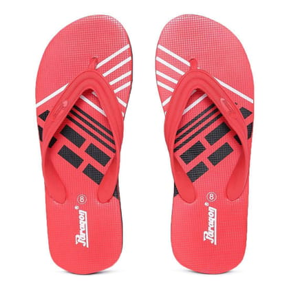 Paragon Men's Red Flip Flops