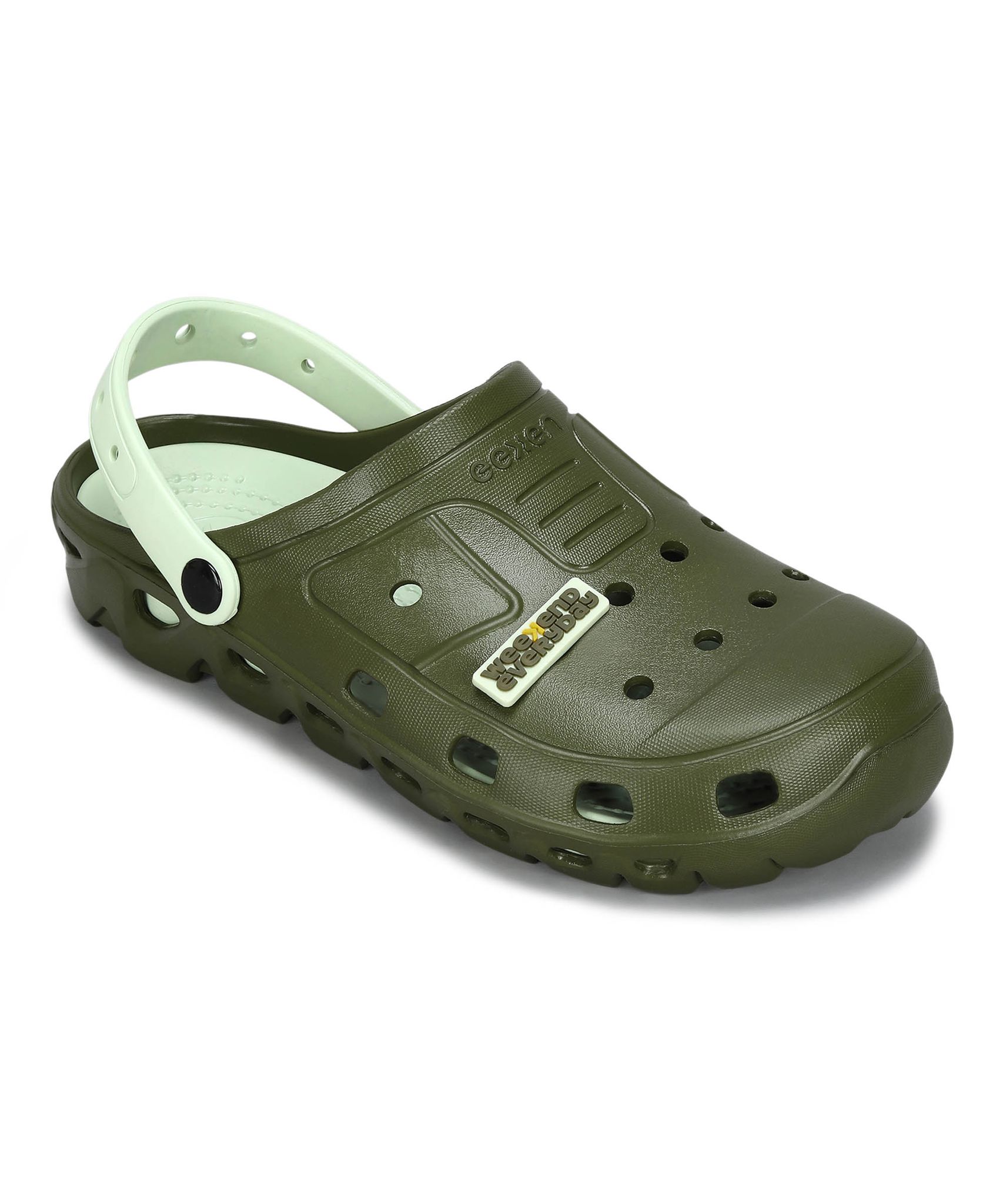 Paragon Men's Slip-on Pastel Green Sandals for Men | Comfortable Sole & Durable