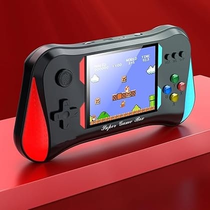 Classic Retro Handheld Console with Gamepad - 3.5In HD Screen Video Game for Kids | for Age 8-10 | Return Gifts Video Game for TV | USB Rechargeable (Assorted Colour)