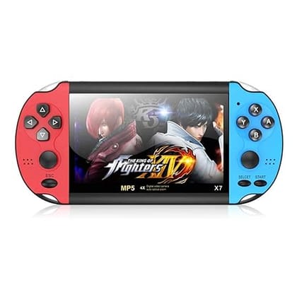 TechKing (15 YEARS WARRANTY) Updated 4.3 inch Updated X7 Video Game Console Handheld Game Players Double Rocker 8GB Memory Built in 10000 Games MP5 Game Controller-08