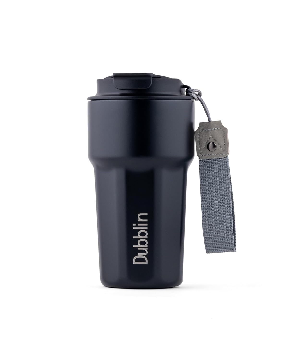 DUBBLIN Swing Stainless Steel | Double Wall Vacuum Insulated | Wide Mouth Tumbler Thermos Flask- Keeps Hot 6 Hrs & Cold 12 Hrs, 500ML- Black