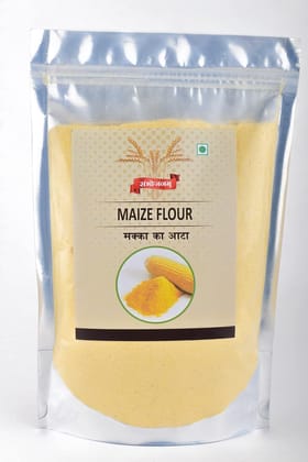 SAMBHOJANAM Makke ka Atta (Maize Flour, Gluten Free,Iron, phosphorous & zinc Rich and Healthy) Makka Atta-500Gm