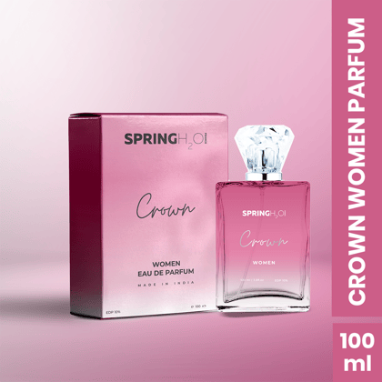 Spring Crown Women's Eau de Parfum, 100ml - Made in India