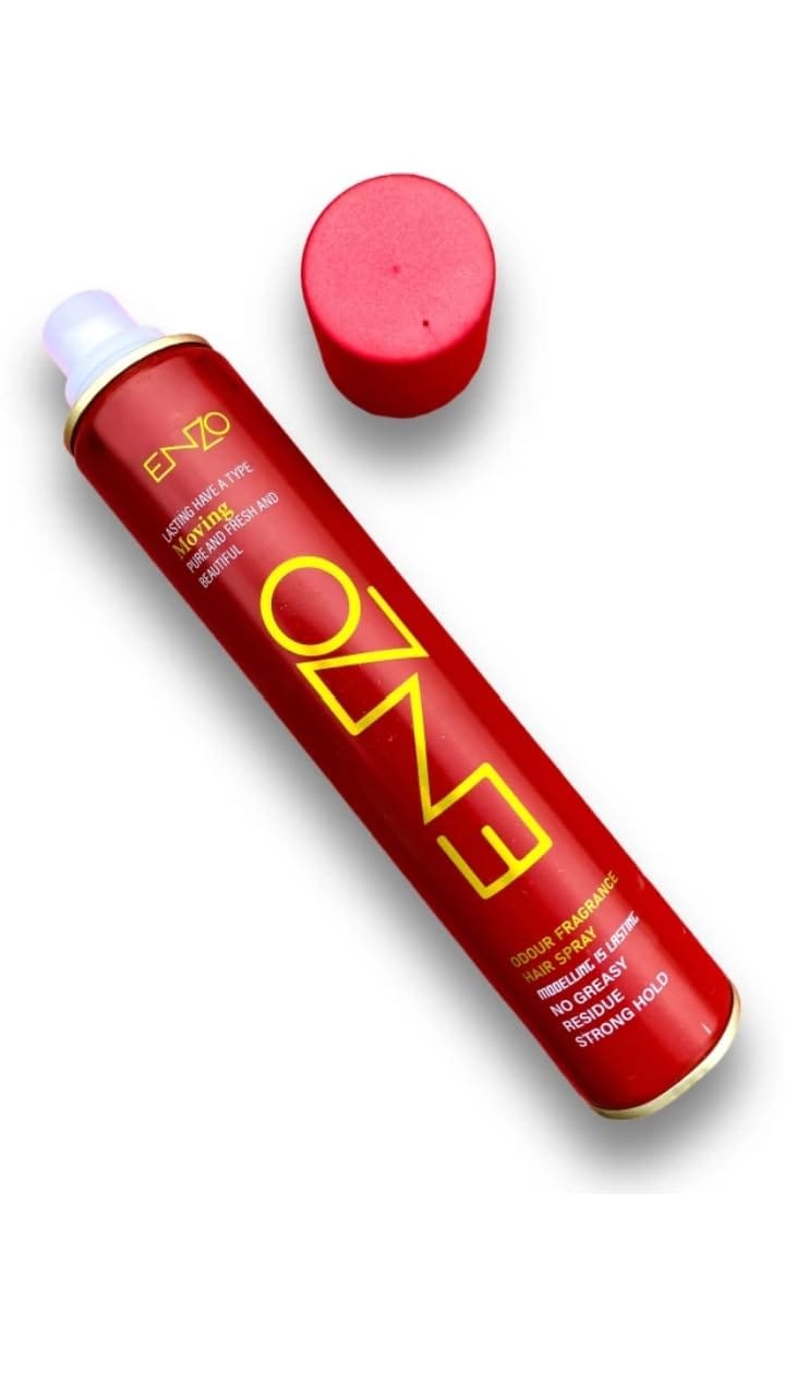 Enzo Moving Hair Spray, Strong Hold, No Greasy Residue, Odor Fragrance, 420ml