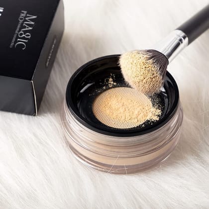 Imagic Professional Loose Powder Foundation - Natural Finish, Long-Lasting, Oil Control, Suitable for All Skin Types