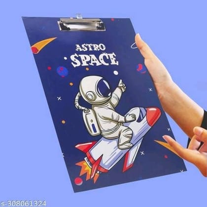 Space theme astronaut design hardboard clipboard