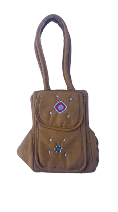 Indian Style Handbag with Mirror and Beads