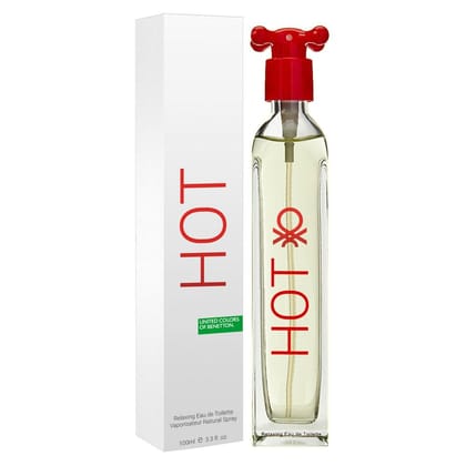 United Colors of Benetton Hot 100ml – A Passionate & Vibrant Eau de Parfum for Women