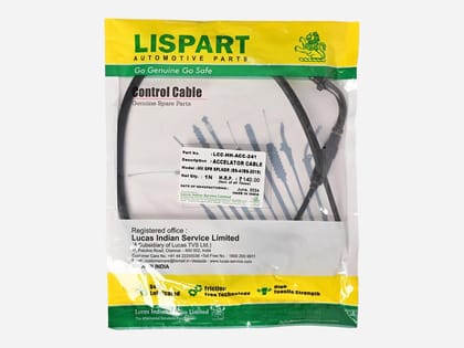 LISPART Accelerator Cable - LCC-HH-ACC-241 for SUPER SPLENDOR