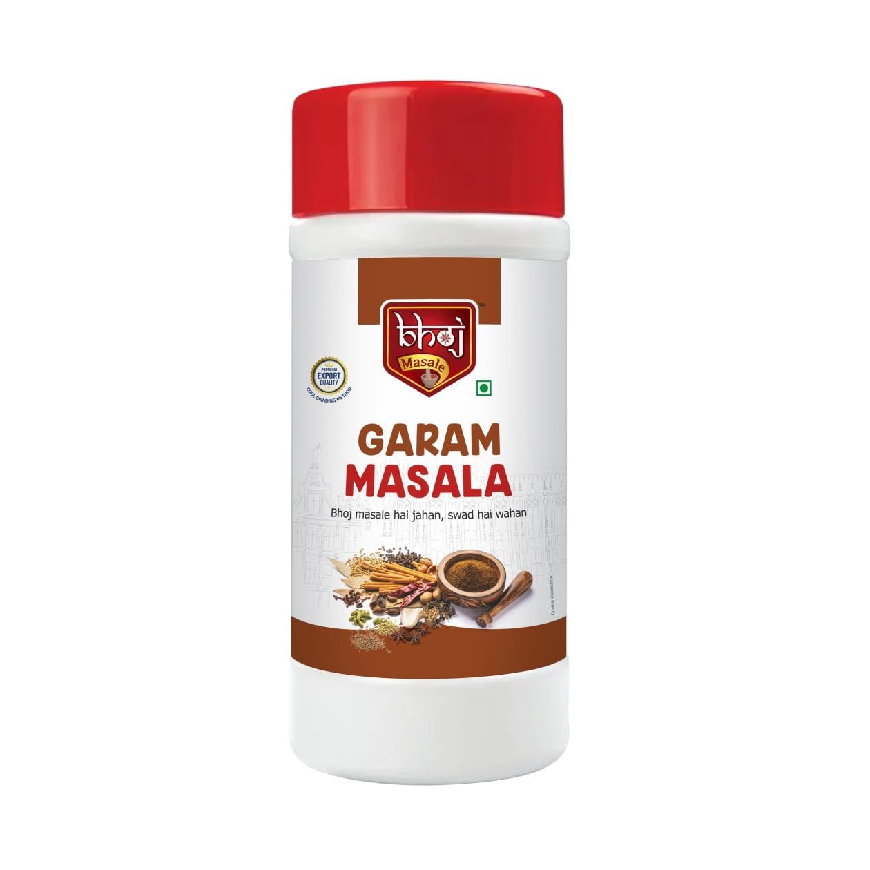 Bhoj Masale Garam Masala | Powder | Spices 450GM | Exotic Blend of Ingredients for Daily cooking | Aromatic Garam Masala| Rich in Flavor | Naturally Processed and No Preservatives. No Onion and No Garlic (Jain Masala)