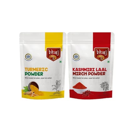 Turmeric & Kashmiri Lal Mirch Powder Combo 400gm