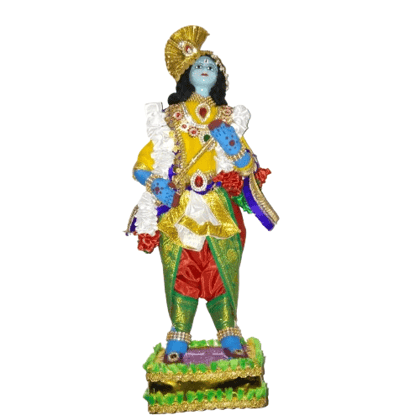 Krishna Idol 12 Inch Standing Blue