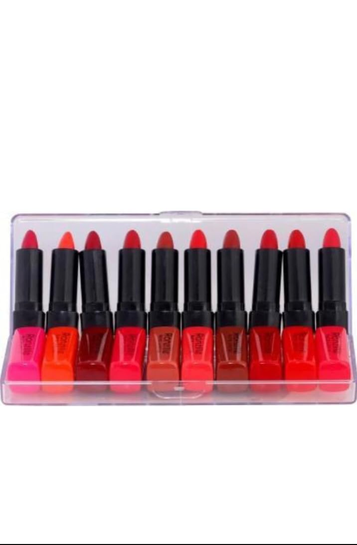 Set of 10 Color Matte Lipsticks, Long-Lasting and Waterproof, Perfect for Any Occasion