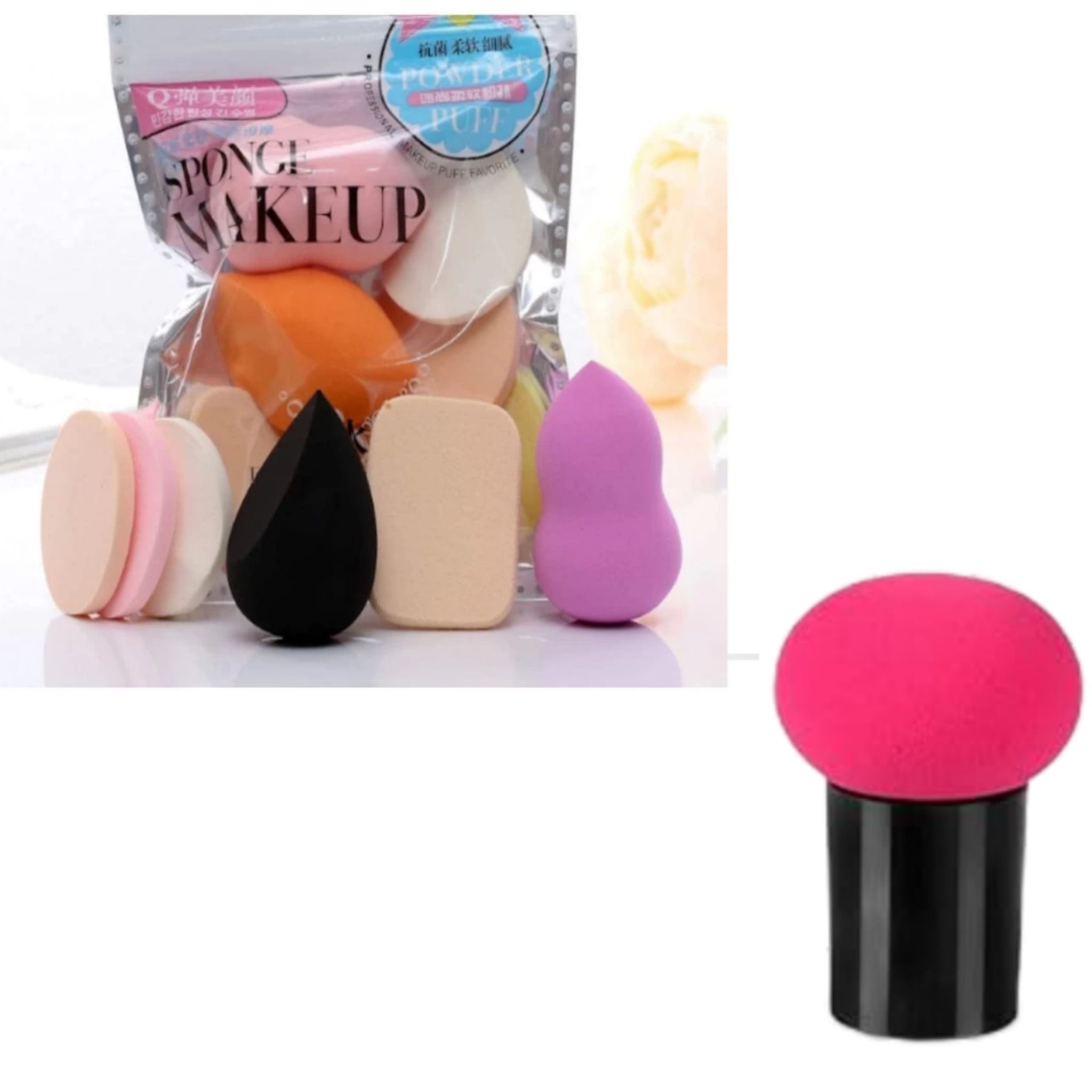  7pcs Makeup Sponge Set, Beauty Foundation Blending Sponges for Liquid, Cream or Powder, Flawless Face Makeup Beauty Tools