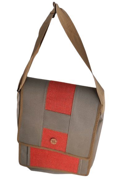 Stylish and Durable Canvas Messenger Bag with Adjustable Strap