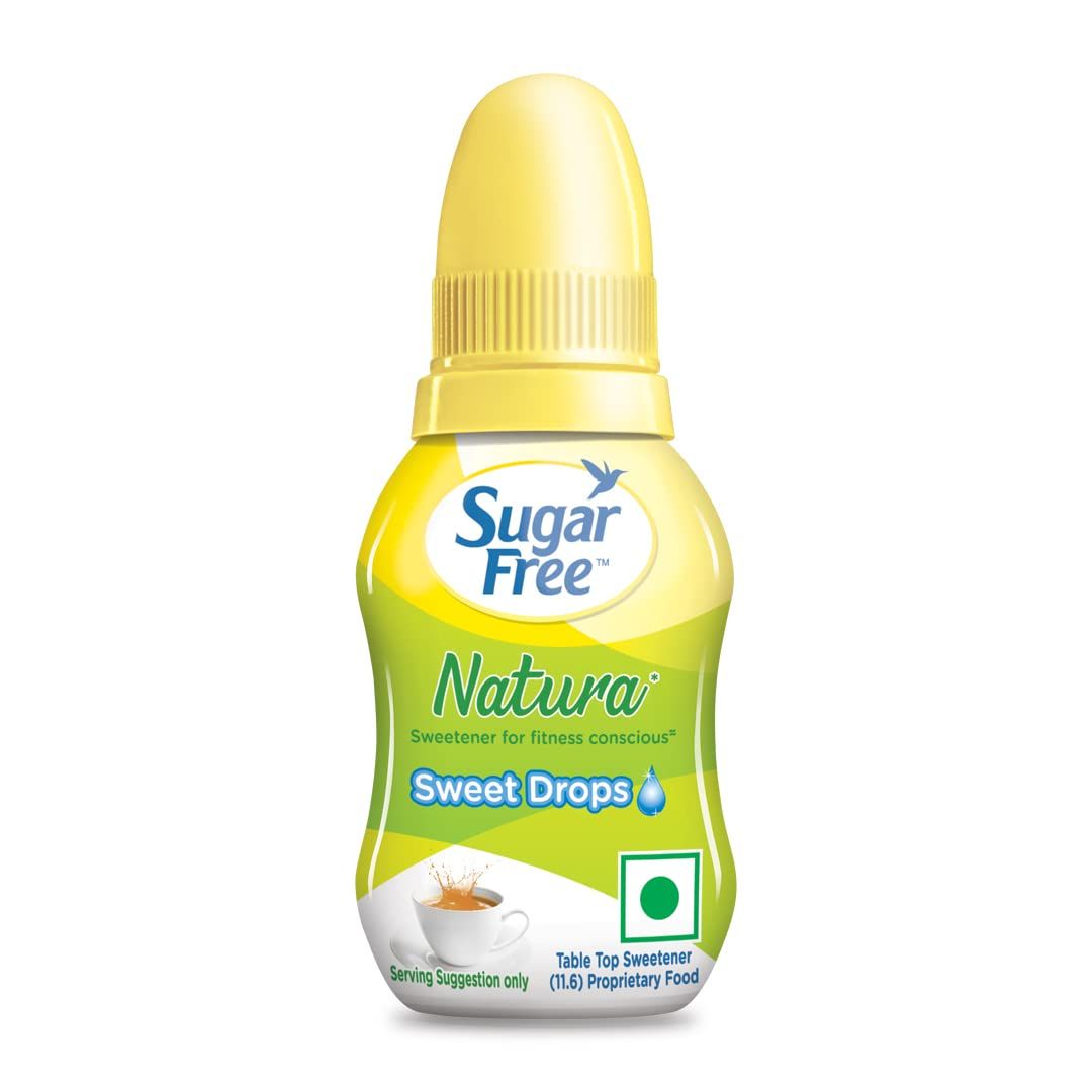 Sugar Free Natura, Drops, 10Ml, Equivalent To Sweetness From 1Kg Sugar, 100% Safe, Scientifically Proven & Tested|Sweet Like Sugar But With Zero Calories|