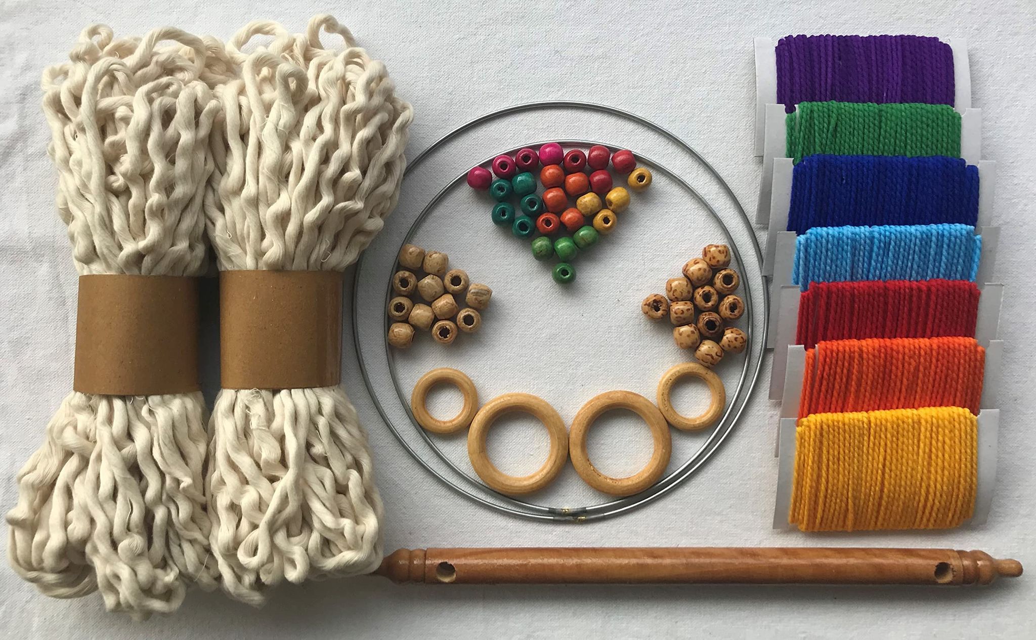 The Brown Box Macrame kit.Macrame Thread.Macrame Wall Hanging Decor kit.Macrame Dream Catcher Making Kit,Craft Kits for Adults and Kids.Bohemian Home Decor,DIY Kit.Birthday Gift,Christmas Gift.