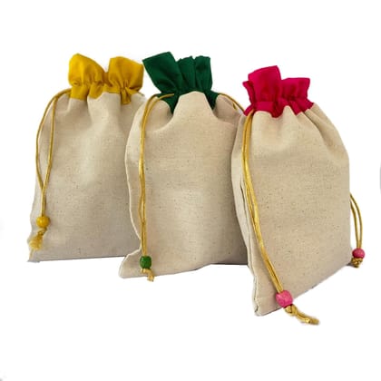 The Brown Box-Potli bags for return gift,Potli bags for wedding,Potli Pouch for dry fruit packing,Shagun Potli,Potli for gift packing