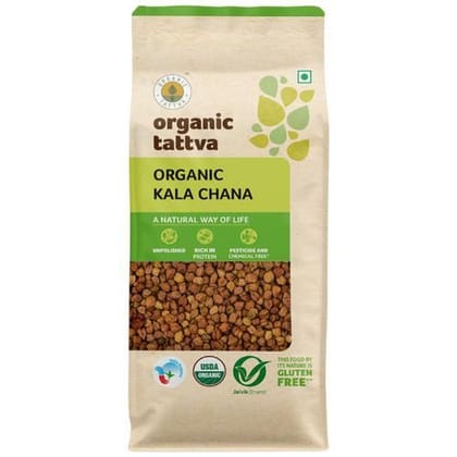 Organic Tattva Organic Brown/ Kala Chana, 500 G Pouch