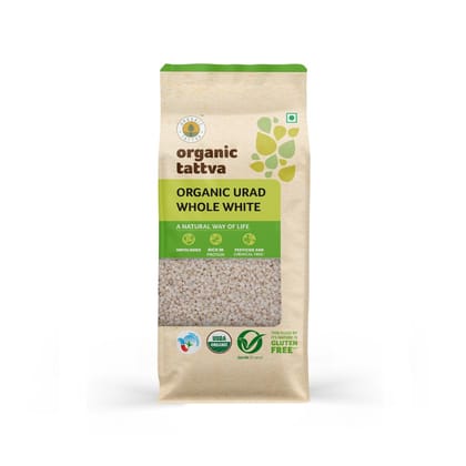 Organic Tattva Urad Dal Whole White, 1Kg