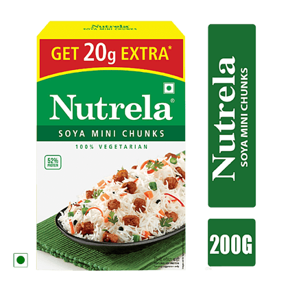 Nutrela Soya, Mini Chunk, 200 G