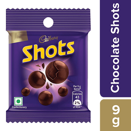 Cadbury Dairy Milk Chocolate Shots, 9 G (Pack Of 56)