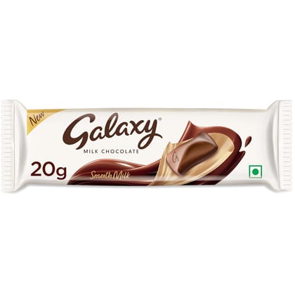 Galaxy Smooth Milk Chocolate, 20Gm, Brown