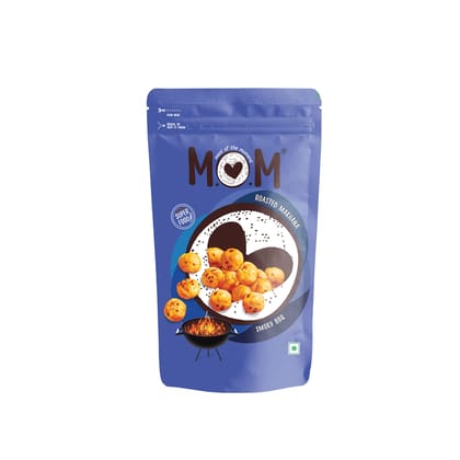 Mom - Meal Of The Moment Mom, Meal Of The Moment, Roasted Smoky Bbq Makhana, 60G, Gluten Free, Anti Oxidants, Msg Free, Zero Trans Fat, No Added Preservatives And No Artificial Flavours