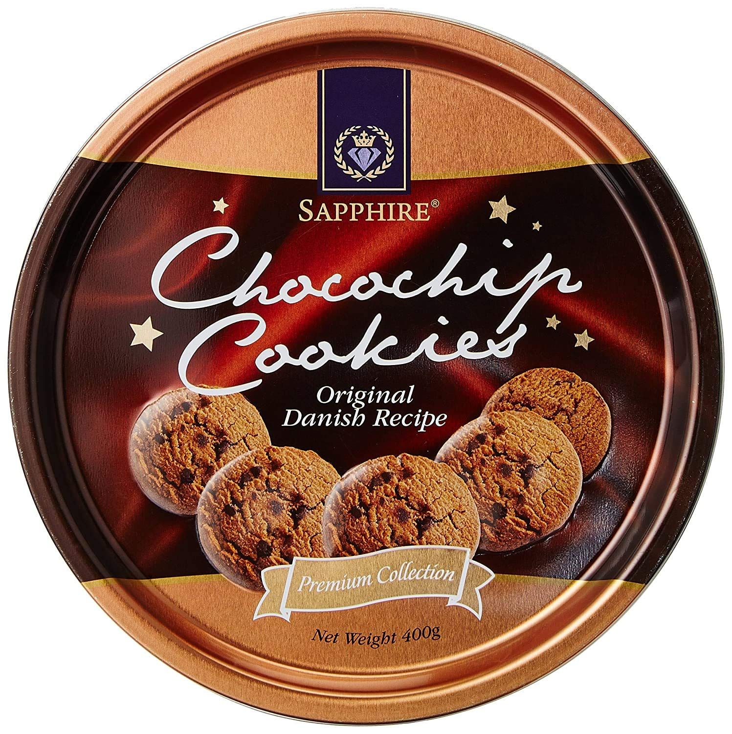 Sapphire Sapphire Butter Cookies, Chocolate Chips, 400G