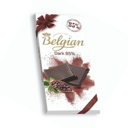 The Belgian 85% Dark Bar Chocolate, 100G