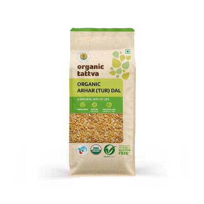 Organic Tattva Toor Dal, 1kg