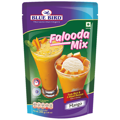 Blue Bird Falooda Mix - Mango, 200 G Pouch