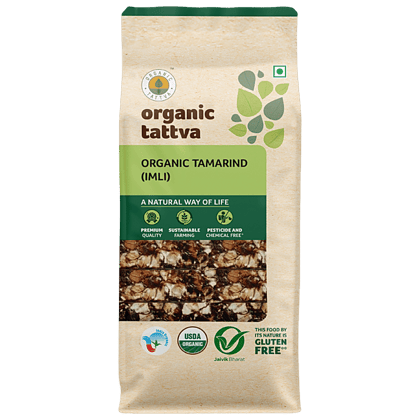 Organic Tattva Tamarind/Hunisehannu - Whole, 500 G Pouch