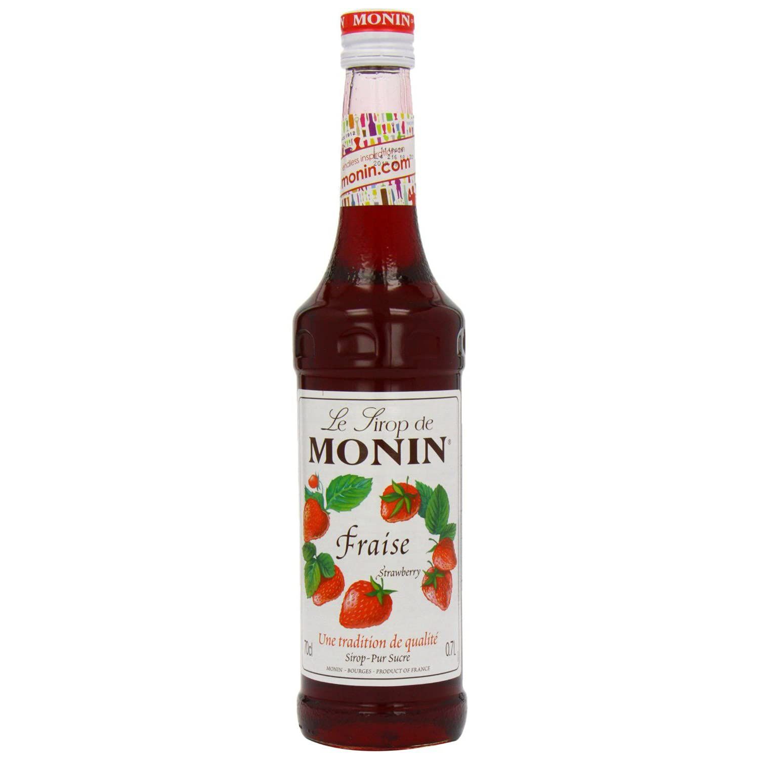 Monin Strawberry Bottle, 250 Ml