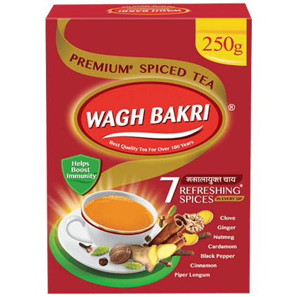 Wagh Bakri Spiced Tea, Blend Of 7 Refreshing Spices, 250 G