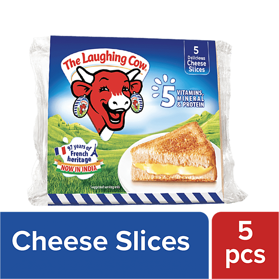 The Laughing Cow Cheese Slices, 100 G (5 Slices)