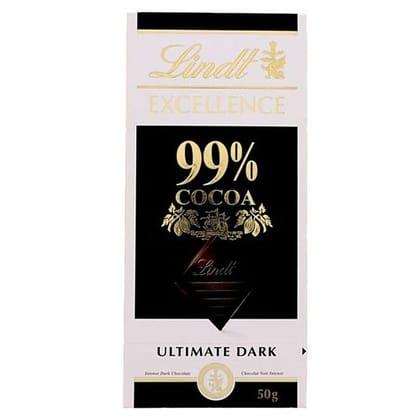 Lindt 99% Cacao Premium Chocolate, 50 G