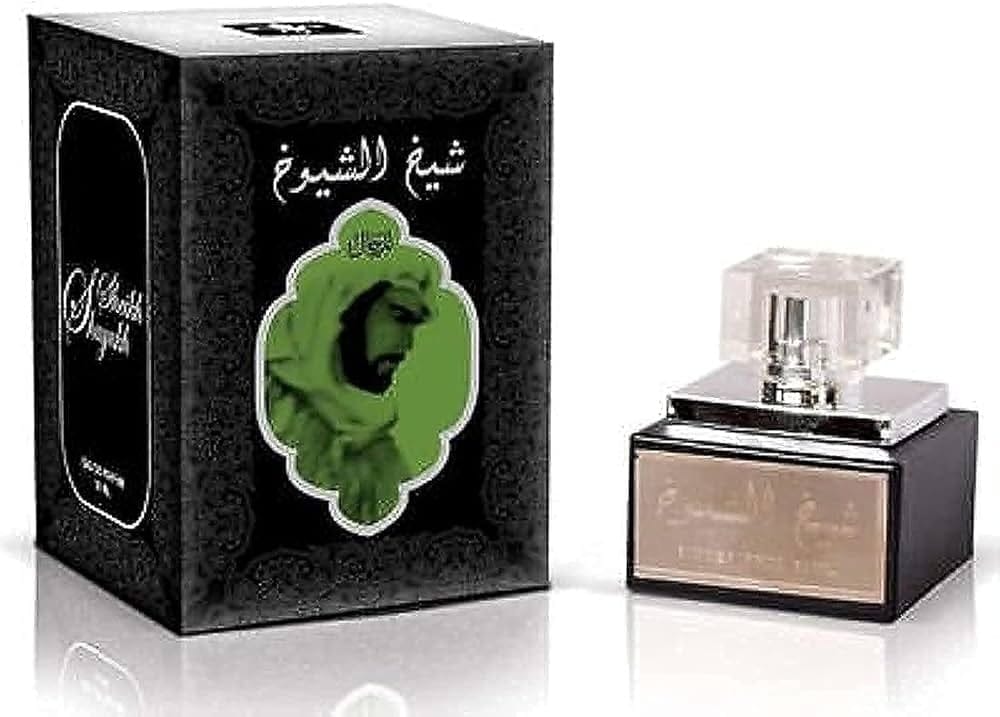 Lattafa Sheikh Al Shuyukh Black Eau De Parfum for Men, 50ml - Sophisticated, Woody, and Oriental Long-Lasting Fragrance