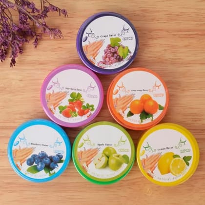 Fruit-Scented Nail Polish Remover Pads, 6 Flavours, Grape, Strawberry, Orange, Blueberry, Apple, Lemon
