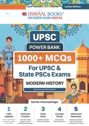 Oswaal UPSC Power Bank | 1000+ MCQs for UPSC & State PSCs Exams | Modern History | Latest Edition Oswaal Editorial Board