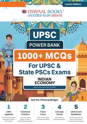 Oswaal UPSC Power Bank | 1000+ MCQs for UPSC & State PSCs Exams | Indian Economy | Latest Edition Oswaal Editorial Board