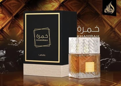 Lattafa Khamrah Eau De Parfum for Unisex – 100ml / 3.4 fl oz – Rich and Exotic Fragrance