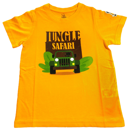 KUCHU Unisex Tshirt | Made of Super Combed Cotton-Modal Natural Fiber Better Than 100% Cotton| Soft & Breathable Fabric| Unique Digitally Printed Design |Vibrant Colour | Jungle Safari